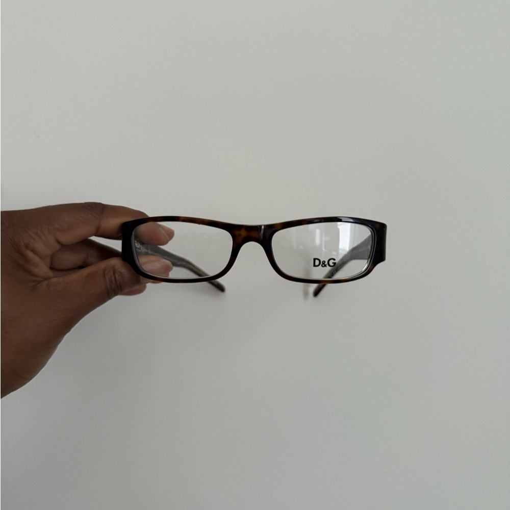Dolce Gabbana Eyeglasses Women Oval Brown Logo DG 1161